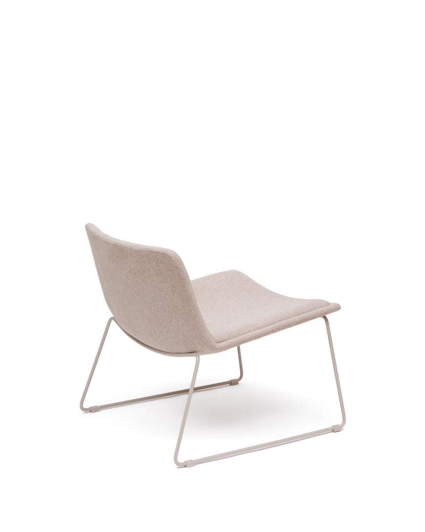 Sessel Zahara beige Stahl mit beigefarbenem Finish FSC 100% - ZEN ZONE Furniture