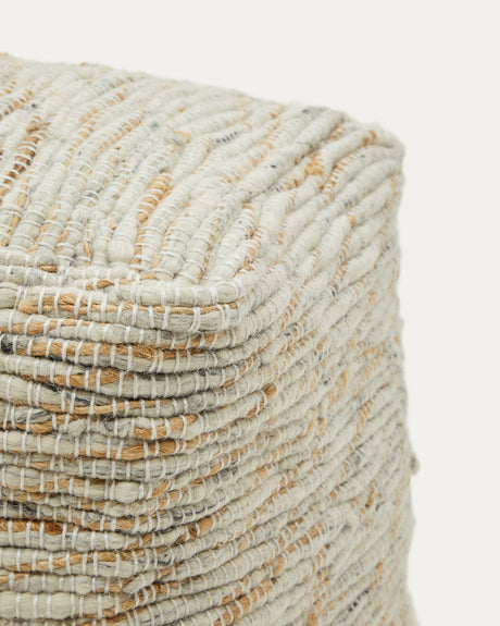 Selise Pouf aus Naturjute 45 x 45 cm - ZEN ZONE Furniture