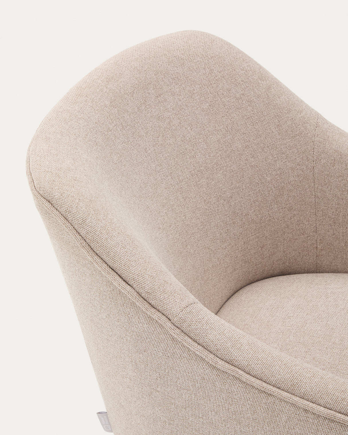 Sessel Bobly in Beige und massivem Buchenholz mit natürlichem Finish - ZEN ZONE Furniture
