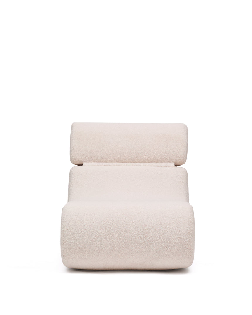 Sessel Club aus ecrufarbenem Bouclé - ZEN ZONE Furniture