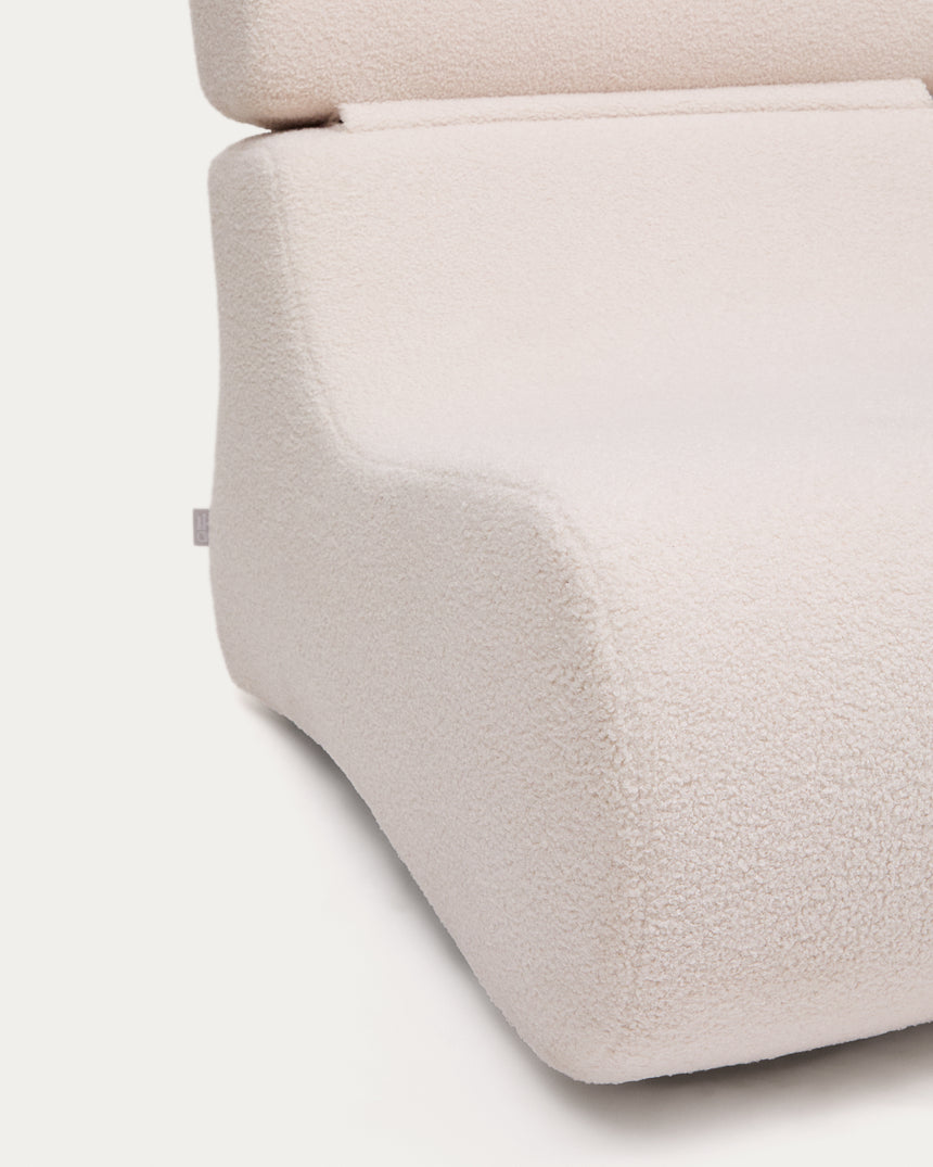 Sessel Club aus ecrufarbenem Bouclé - ZEN ZONE Furniture