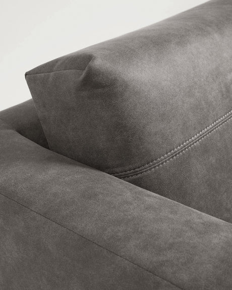 Tanya 2-Sitzer Sofa gepolstert in dunkelgrau 183 cm FSC Mix Credit - ZEN ZONE Furniture