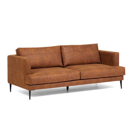 Tanya 2-Sitzer Sofa gepolstert in hellbraun 183 cm FSC Mix Credit - ZEN ZONE Furniture