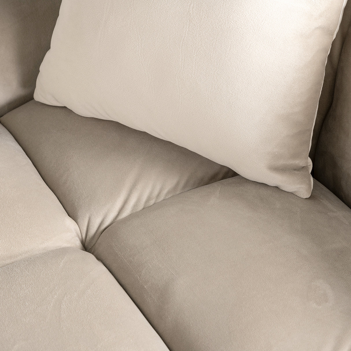Couch Cube 3 Sitzer + Lounge Links (Quartz Khaki 903) - ZEN ZONE