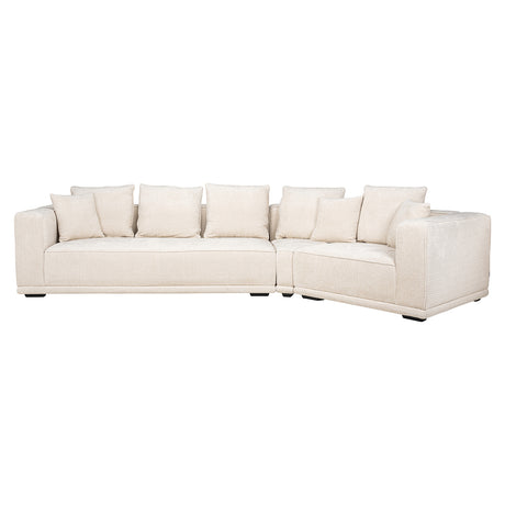 Sofa Lusso 4-Sitzer beige Chenille (Niagara 902 beige) - ZEN ZONE