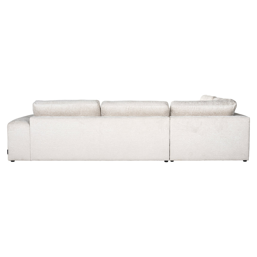 Couch Lund 3 Sitzer + Ottomane links cream fusion (Fusion cream 02) - ZEN ZONE