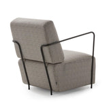 Sessel Gamer mit Hahnentritt Muster und Metall mit schwarzer Lackierung - ZEN ZONE