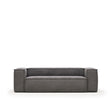 Blok 3-Sitzer-Sofa breiter Cord grau 240 cm - ZEN ZONE