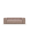 Blok 3-Sitzer-Sofa breiter Cord rosa 240 cm - ZEN ZONE