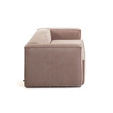 Blok 3-Sitzer-Sofa breiter Cord rosa 240 cm - ZEN ZONE