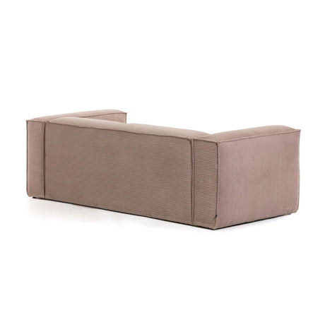 Blok 3-Sitzer-Sofa breiter Cord rosa 240 cm - ZEN ZONE