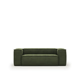 Blok 2-Sitzer-Sofa breiter Cord grün 210 cm - ZEN ZONE