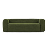 Blok 2-Sitzer-Sofa breiter Cord grün 210 cm - ZEN ZONE Furniture