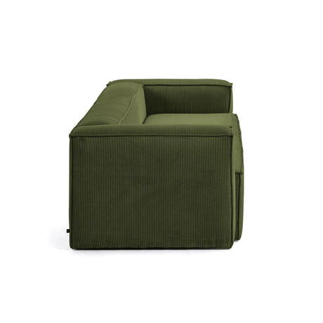 Blok 2-Sitzer-Sofa breiter Cord grün 210 cm - ZEN ZONE