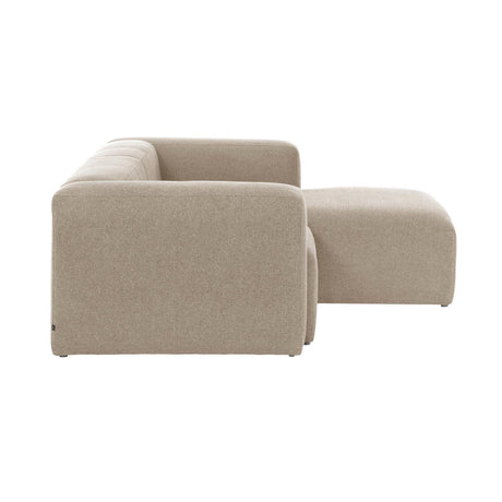 Blok 2-Sitzer Sofa mit Chaiselongue rechts beige 240 cm - ZEN ZONE