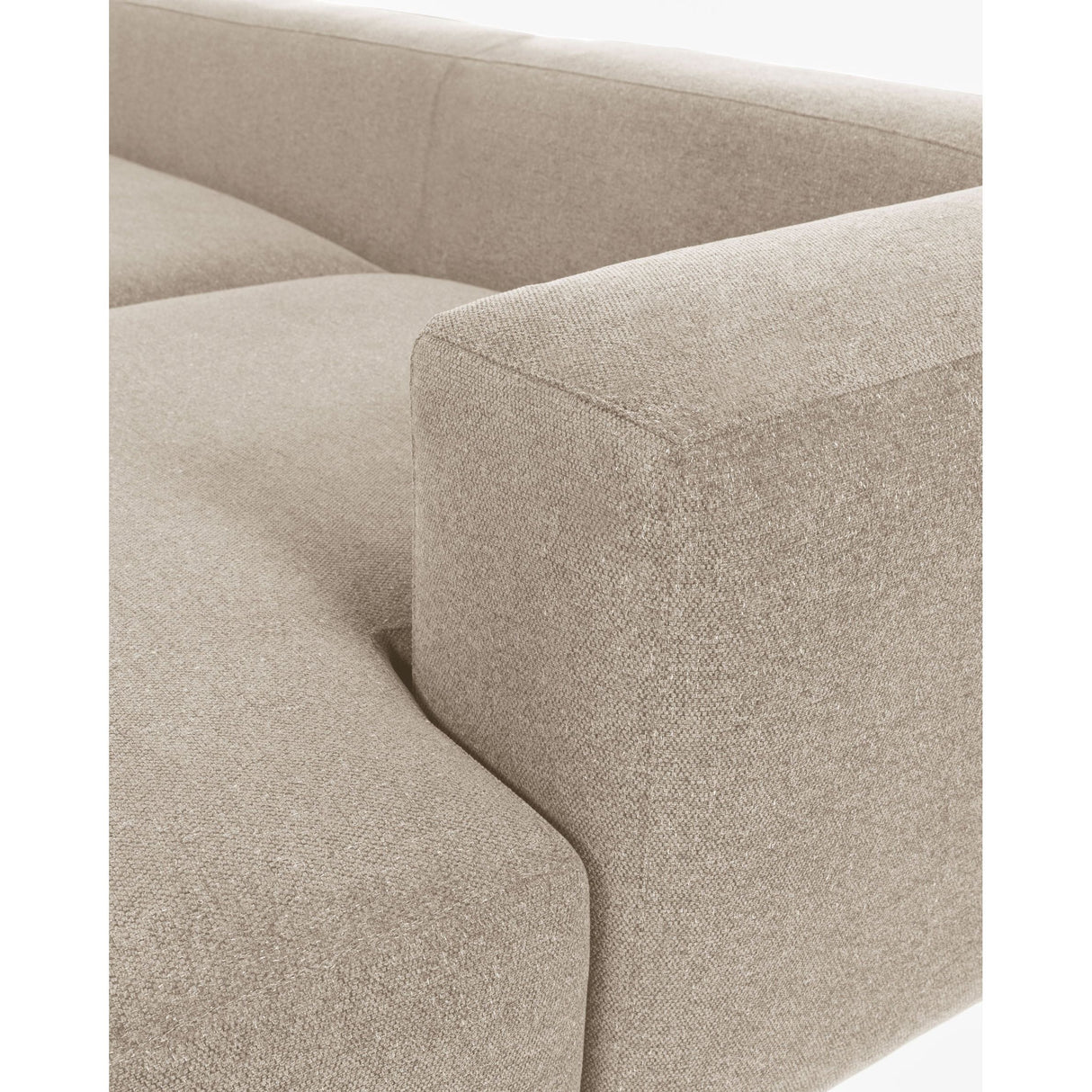 Blok 2-Sitzer Sofa mit Chaiselongue rechts beige 240 cm - ZEN ZONE