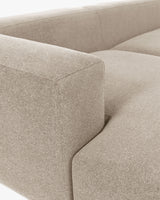 Blok 2-Sitzer Sofa mit Chaiselongue links beige 240 cm - ZEN ZONE Furniture