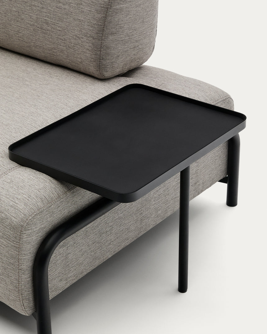 Compo 3-Sitzer Sofa beige mit großem Tablett 252 cm - ZEN ZONE Furniture