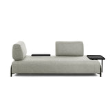 Compo 3-Sitzer Sofa beige mit kleinem Tablett 232 cm - ZEN ZONE Furniture