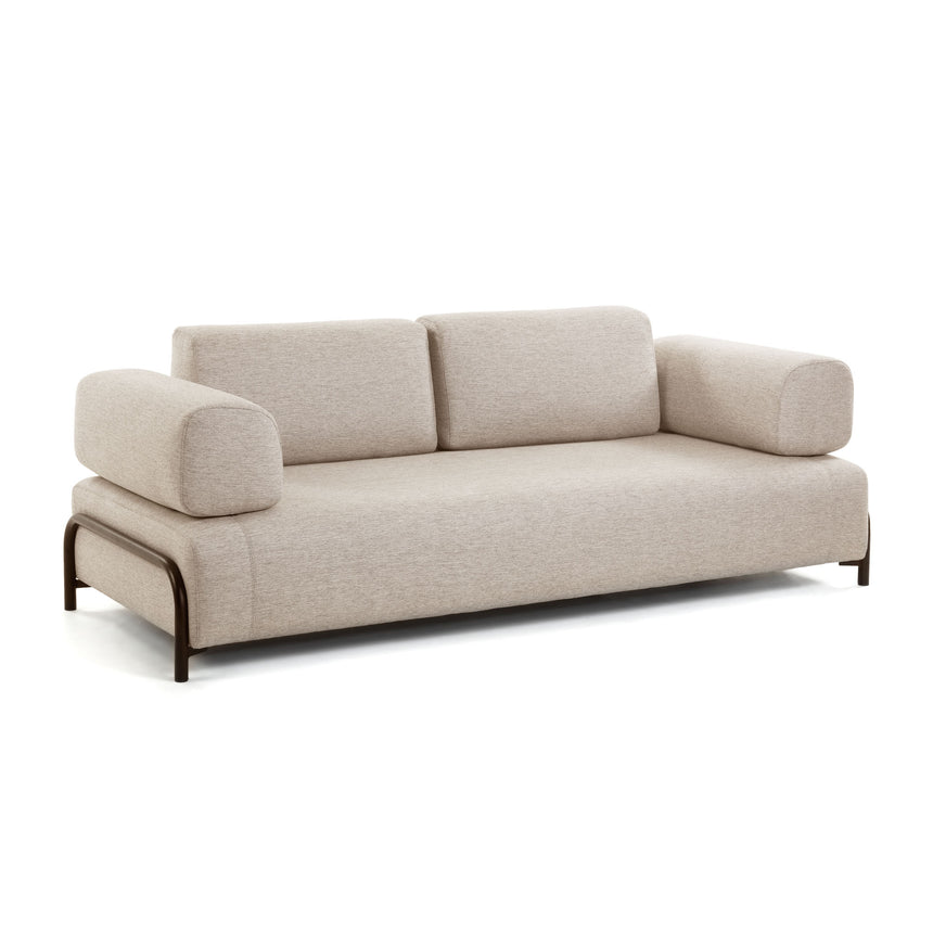 Compo 3-Sitzer Sofa beige-grau 232 cm - ZEN ZONE Furniture