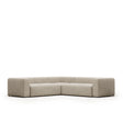 Blok 4-Sitzer Ecksofa beige 290 x 290 cm - ZEN ZONE