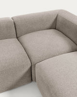 Blok 4-Sitzer Ecksofa beige 290 x 290 cm - ZEN ZONE Furniture