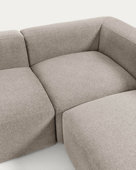Blok 4-Sitzer Ecksofa beige 290 x 290 cm - ZEN ZONE Furniture
