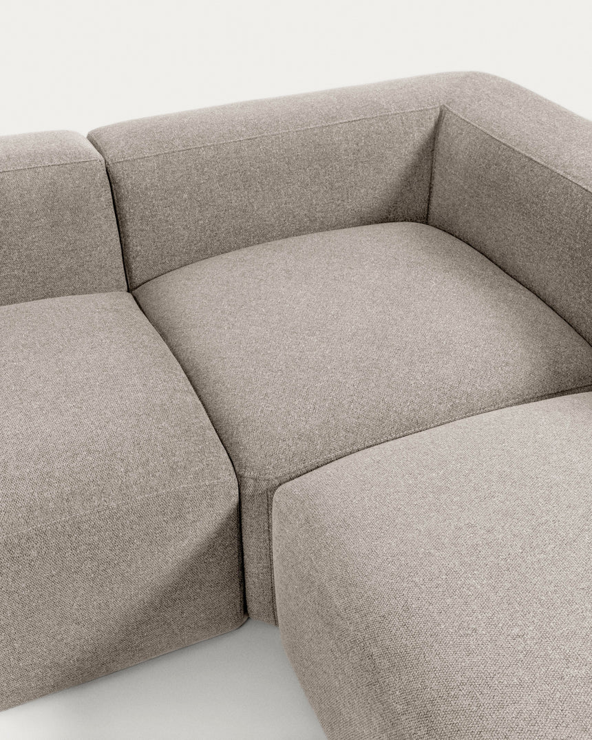 Blok 4-Sitzer Ecksofa beige 290 x 290 cm - ZEN ZONE Furniture