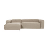 Blok 3-Sitzer Sofa mit Chaiselongue links in beige 300 cm - ZEN ZONE Furniture
