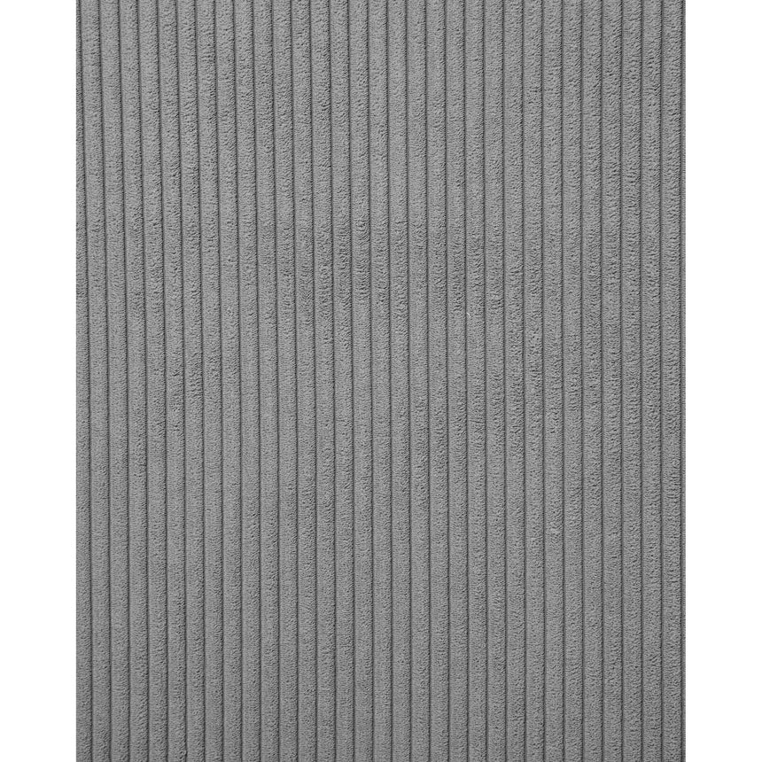 Blok 3-Sitzer-Sofa mit Chaiselongue rechts breiter Cord grau 300 cm - ZEN ZONE