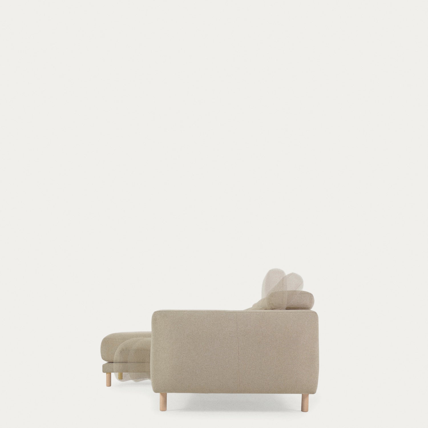 Singa 3-Sitzer Sofa mit Chaiselongue links beige 296 cm - ZEN ZONE Furniture