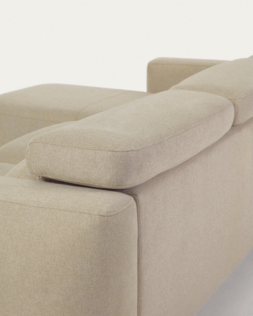 Singa 3-Sitzer Sofa mit Chaiselongue links beige 296 cm - ZEN ZONE Furniture
