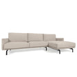Galene 3-Sitzer Sofa beige mit Chaiselongue rechts 254 cm - ZEN ZONE