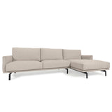 Galene 3-Sitzer Sofa beige mit Chaiselongue rechts 254 cm - ZEN ZONE