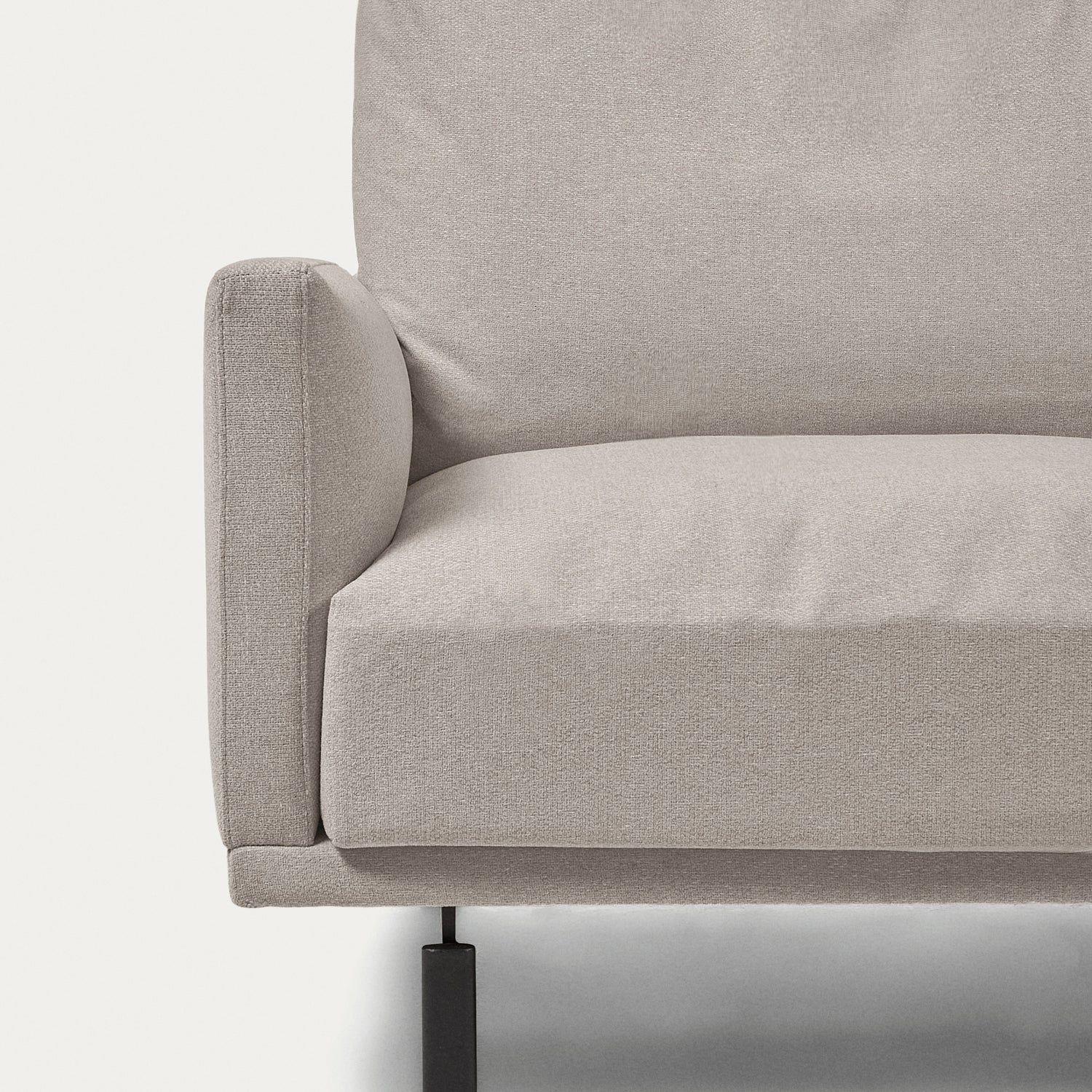 Galene 3-Sitzer Sofa beige mit Chaiselongue rechts 254 cm - ZEN ZONE Furniture