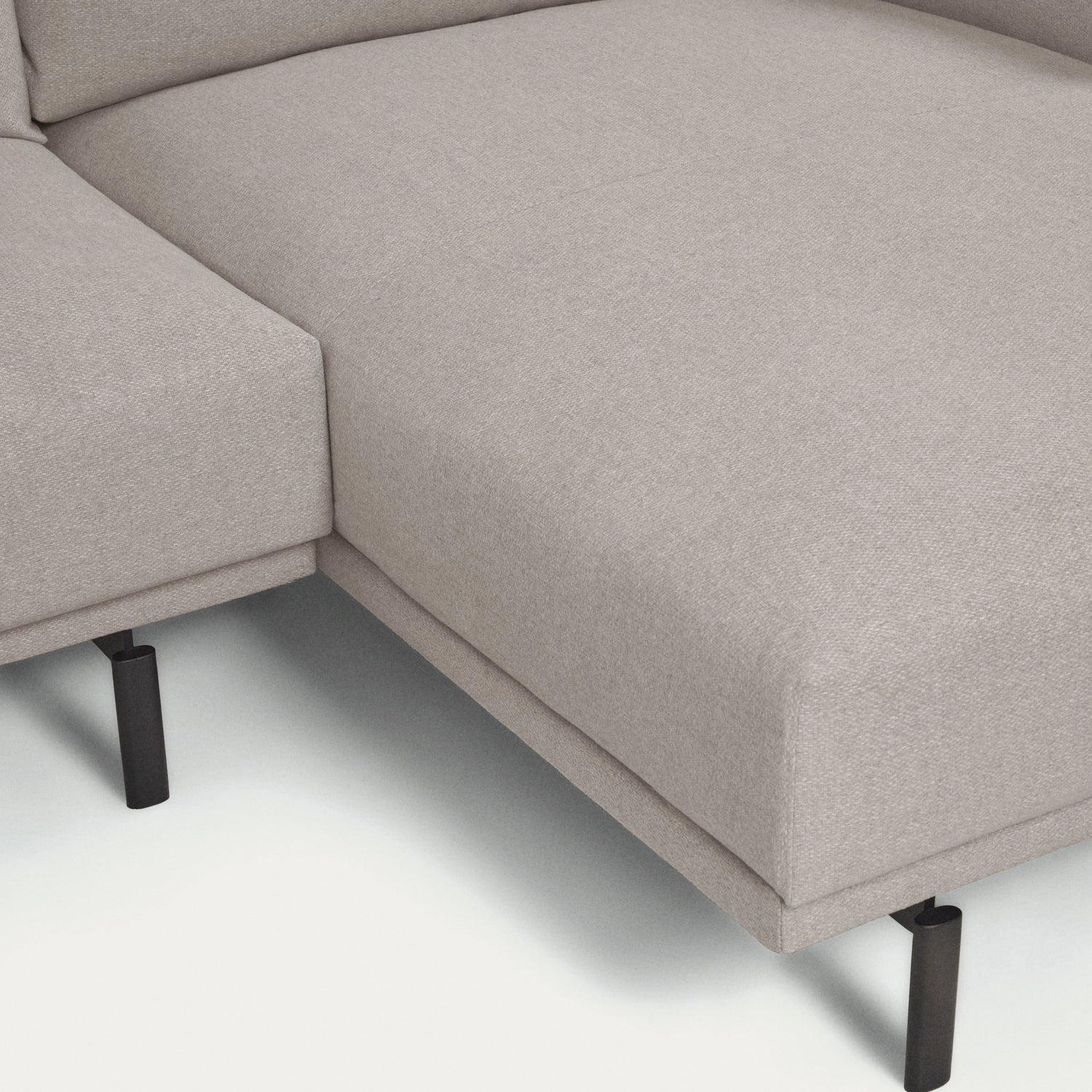 Galene 3-Sitzer Sofa beige mit Chaiselongue rechts 254 cm - ZEN ZONE Furniture