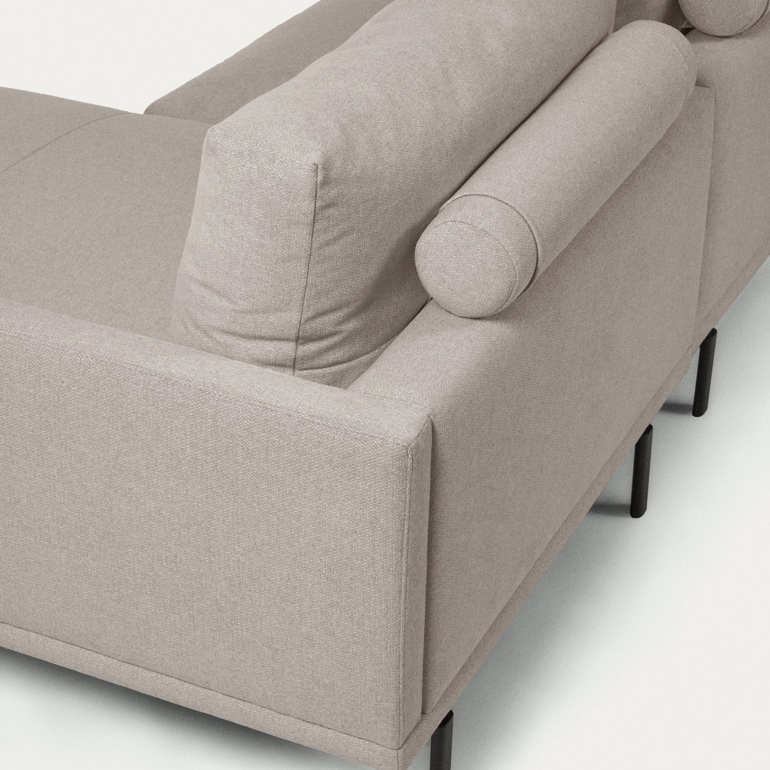 Galene 3-Sitzer Sofa beige mit Chaiselongue rechts 254 cm - ZEN ZONE Furniture