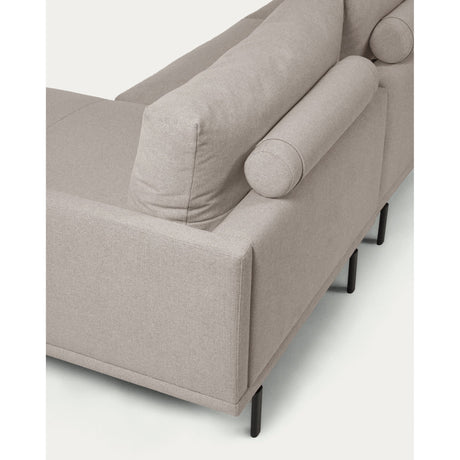 Galene 3-Sitzer Sofa beige mit Chaiselongue rechts 254 cm - ZEN ZONE