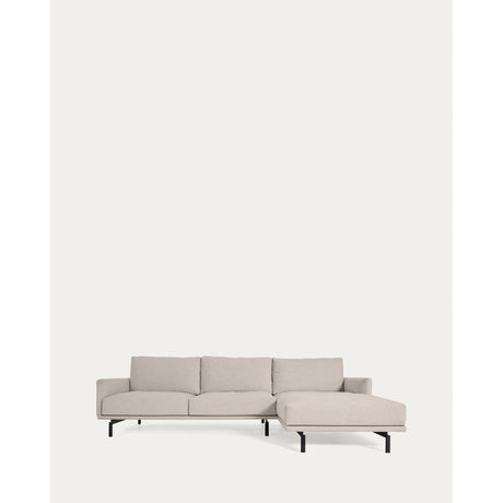 Galene 3-Sitzer Sofa beige mit Chaiselongue rechts 254 cm - ZEN ZONE