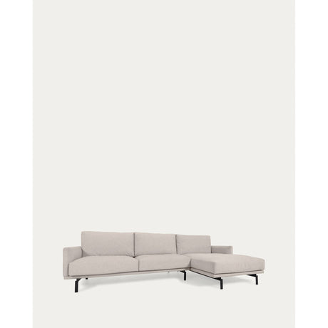 Galene 3-Sitzer Sofa beige mit Chaiselongue rechts 254 cm - ZEN ZONE
