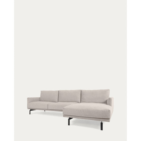 Galene 3-Sitzer Sofa beige mit Chaiselongue rechts 254 cm - ZEN ZONE