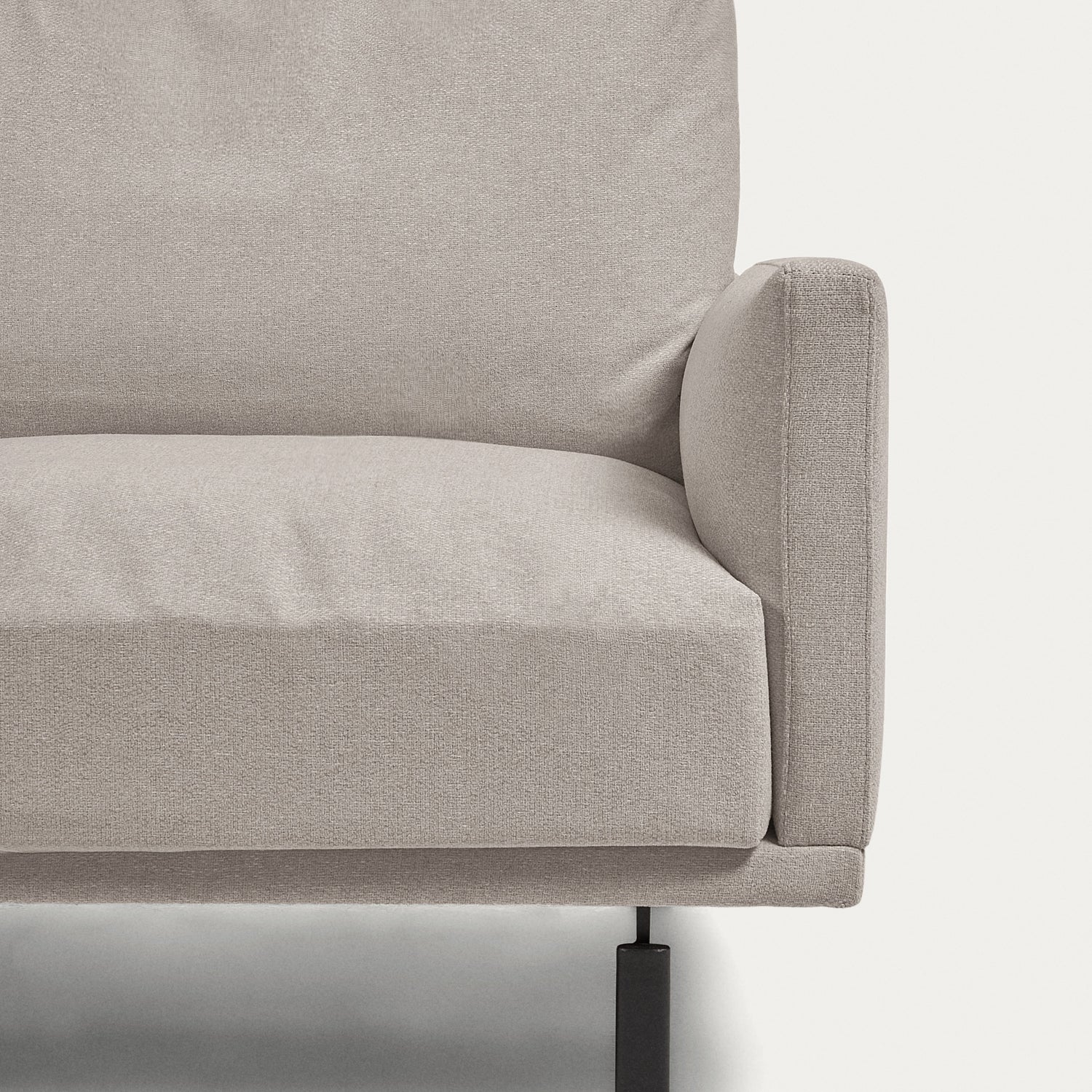 Galene 3-Sitzer Sofa beige mit Chaiselongue links 254 cm - ZEN ZONE Furniture