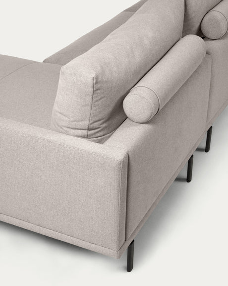 Galene 3-Sitzer Sofa beige mit Chaiselongue rechts 194 cm - ZEN ZONE Furniture