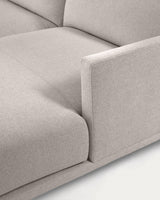 Galene 3-Sitzer Sofa beige mit Chaiselongue rechts 194 cm - ZEN ZONE Furniture