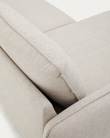 Carlota 3-Sitzer-Sofa mit Chaiselongue rechts/links beige 262 cm - ZEN ZONE Furniture