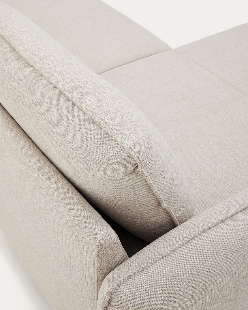 Carlota 3-Sitzer-Sofa mit Chaiselongue rechts/links beige 262 cm - ZEN ZONE Furniture