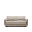 Carlota 2-Sitzer Bettsofa aus Chenille in Beige 140 cm - ZEN ZONE Furniture