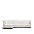 Gala 4-Sitzer-Sofa mit Chaiselongue links weiß 300 cm - ZEN ZONE