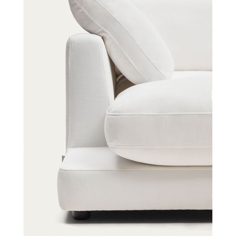 Gala 4-Sitzer-Sofa mit Chaiselongue links weiß 300 cm - ZEN ZONE