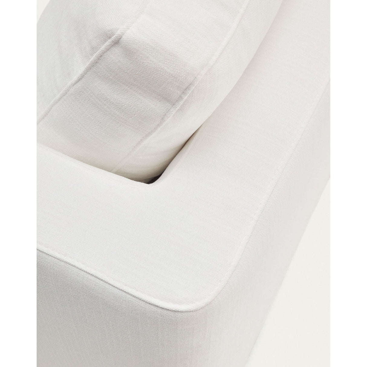 Gala 4-Sitzer-Sofa mit Chaiselongue links weiß 300 cm - ZEN ZONE